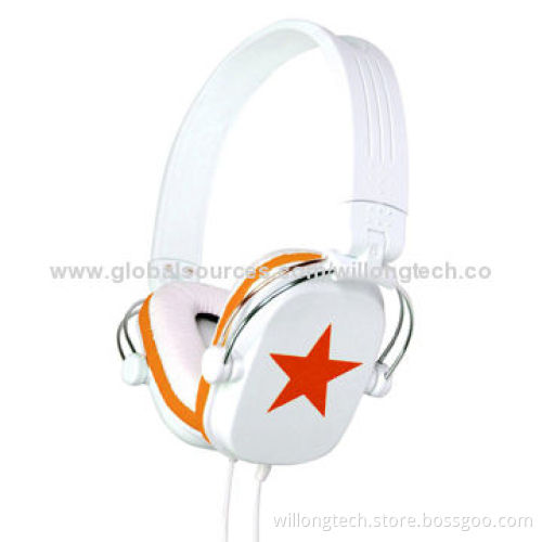 Noise-cancelling Style DJ Headphones with Colorful Design, Mic, 20Hz-20kHz Frequency Range
